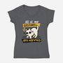 All Of My Systems Are Nervous-Womens-V-Neck-Tee-NemiMakeit