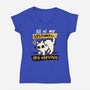 All Of My Systems Are Nervous-Womens-V-Neck-Tee-NemiMakeit