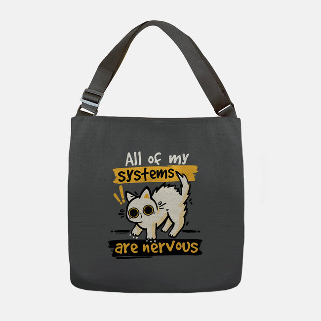 All Of My Systems Are Nervous-None-Adjustable Tote-Bag-NemiMakeit