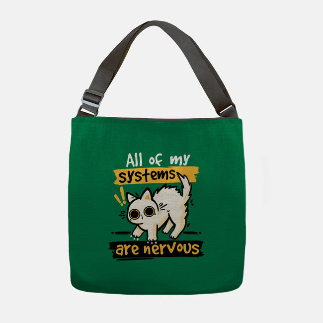 All Of My Systems Are Nervous-None-Adjustable Tote-Bag-NemiMakeit