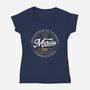 Visit Mercia-Womens-V-Neck-Tee-rocketman_art