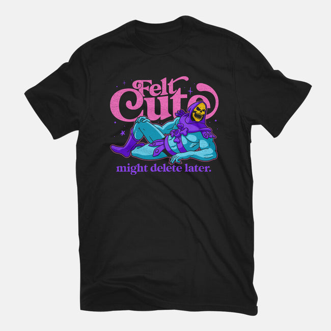 Felt Cute Might Delete Later-Womens-Fitted-Tee-Jorgetiradoart