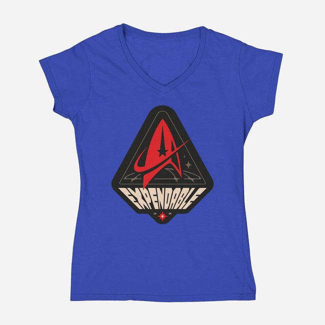 Life Of A Redshirt-Womens-V-Neck-Tee-BadBox