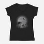 Hakuna Mata-AT-Womens-V-Neck-Tee-DrMonekers