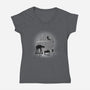 Hakuna Mata-AT-Womens-V-Neck-Tee-DrMonekers