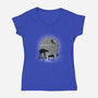 Hakuna Mata-AT-Womens-V-Neck-Tee-DrMonekers