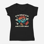 And It's Not Great-Womens-V-Neck-Tee-RoboMega