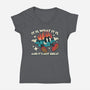 And It's Not Great-Womens-V-Neck-Tee-RoboMega