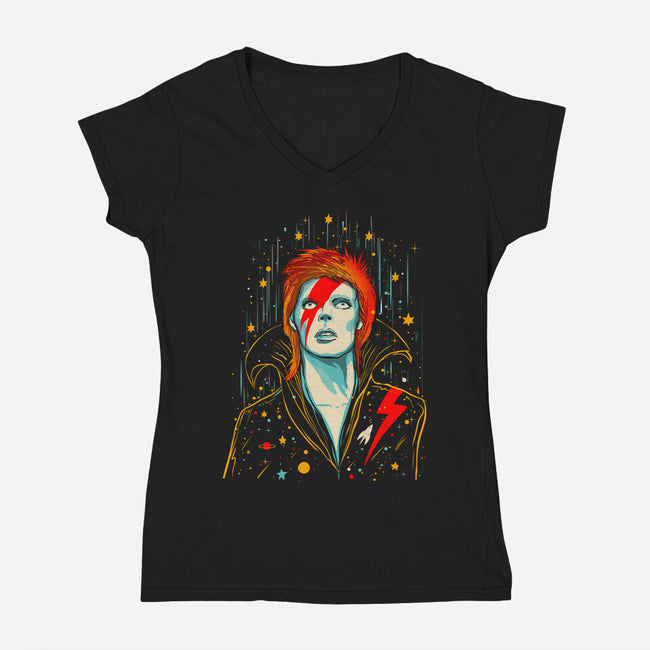 Glamourous Starlord-Womens-V-Neck-Tee-kharmazero