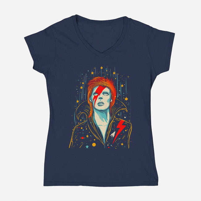 Glamourous Starlord-Womens-V-Neck-Tee-kharmazero
