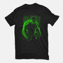 The Big Guy Under The Rain-Womens-Fitted-Tee-kharmazero