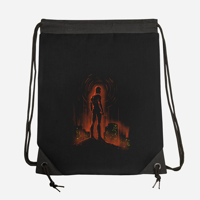 I See A World On Fire-None-Drawstring-Bag-kharmazero