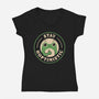 Stay Hoptimistic-Womens-V-Neck-Tee-rarpoint