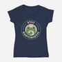 Stay Hoptimistic-Womens-V-Neck-Tee-rarpoint