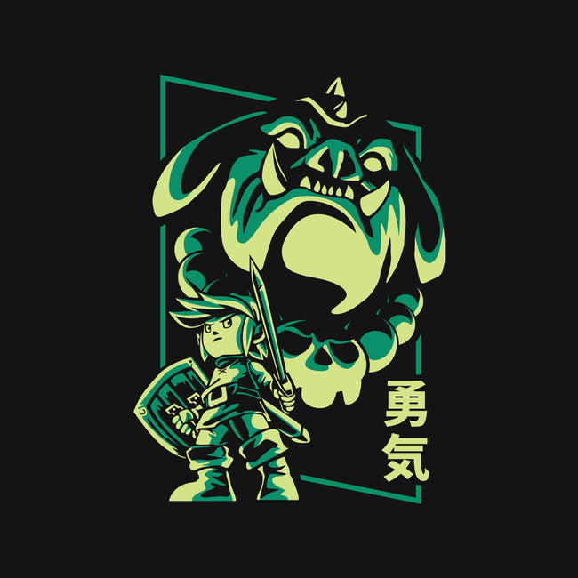 Courage And Ganon-Womens-Fitted-Tee-arace