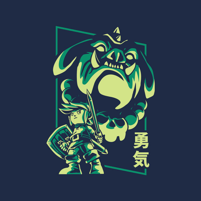 Courage And Ganon-Womens-Fitted-Tee-arace