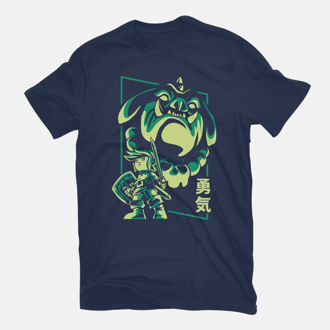 Courage And Ganon-Womens-Fitted-Tee-arace