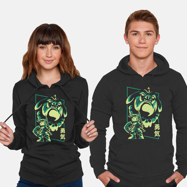 Courage And Ganon-Unisex-Pullover-Sweatshirt-arace