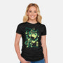 Courage And Ganon-Womens-Fitted-Tee-arace