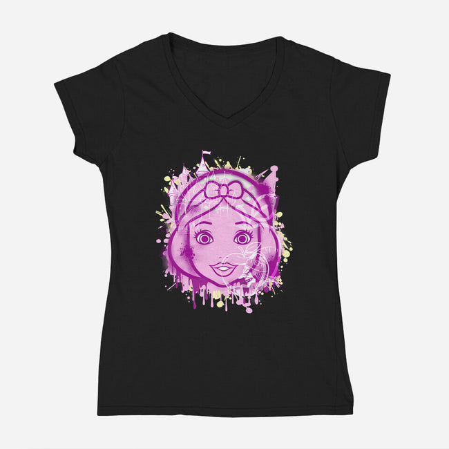 Who's The Fairest-Womens-V-Neck-Tee-palmstreet