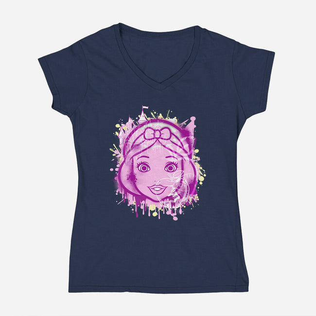 Who's The Fairest-Womens-V-Neck-Tee-palmstreet