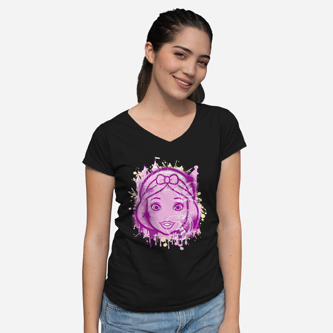 Who's The Fairest-Womens-V-Neck-Tee-palmstreet