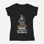 Where The Trash Is-Womens-V-Neck-Tee-zascanauta