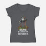 Where The Trash Is-Womens-V-Neck-Tee-zascanauta