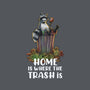 Where The Trash Is-Womens-V-Neck-Tee-zascanauta
