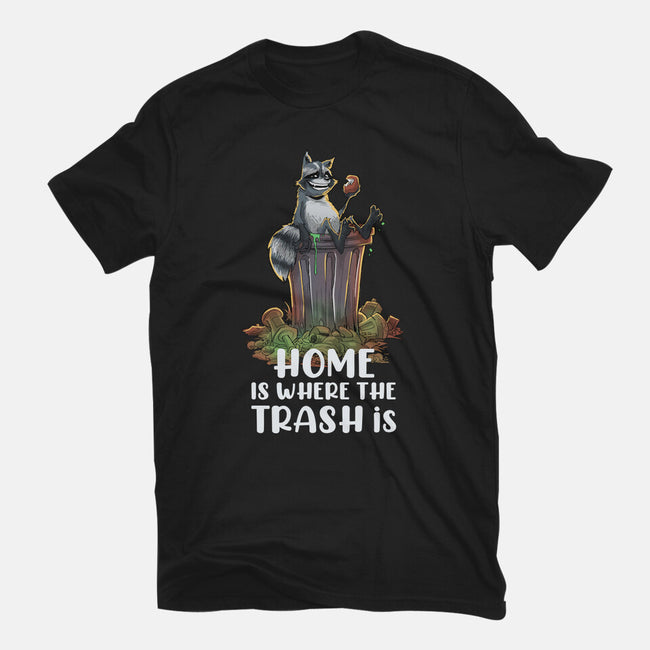 Where The Trash Is-Womens-Fitted-Tee-zascanauta
