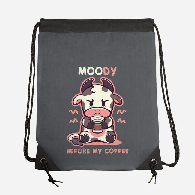 Moody Before My Coffee-None-Drawstring-Bag-TechraNova