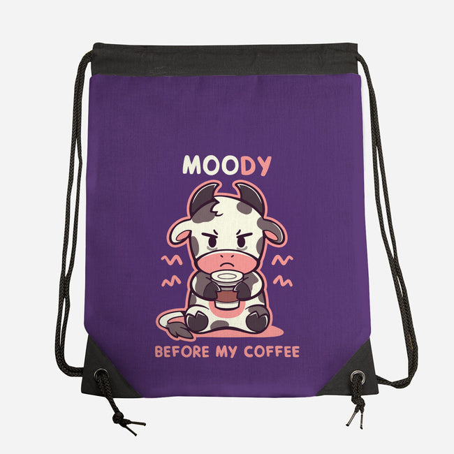 Moody Before My Coffee-None-Drawstring-Bag-TechraNova