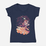 Princess Of Light-Womens-V-Neck-Tee-Estudio Horta