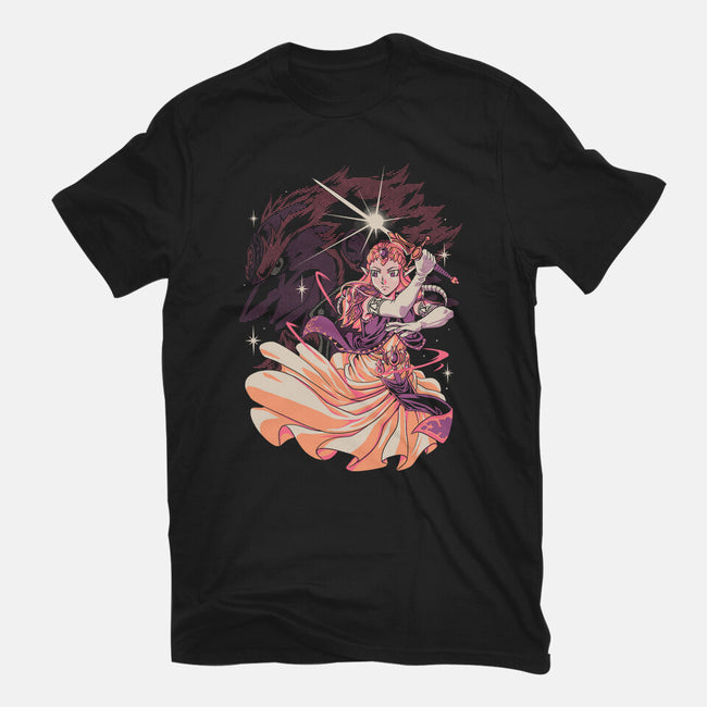 Princess Of Light-Womens-Fitted-Tee-Estudio Horta