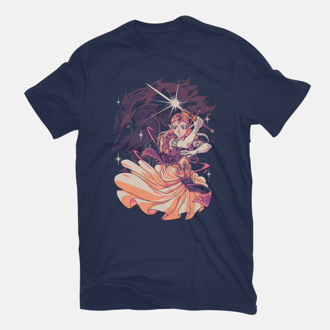 Princess Of Light-Womens-Fitted-Tee-Estudio Horta