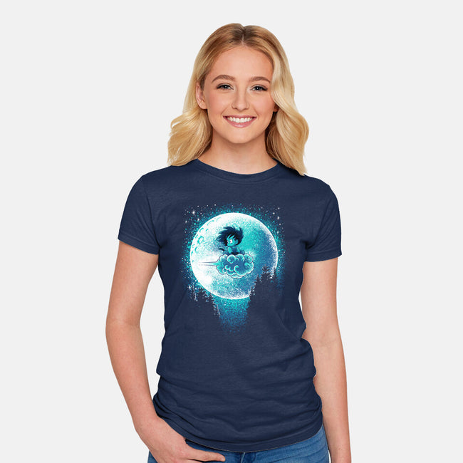 Beautiful And Dangerous Moon-Womens-Fitted-Tee-Tronyx79