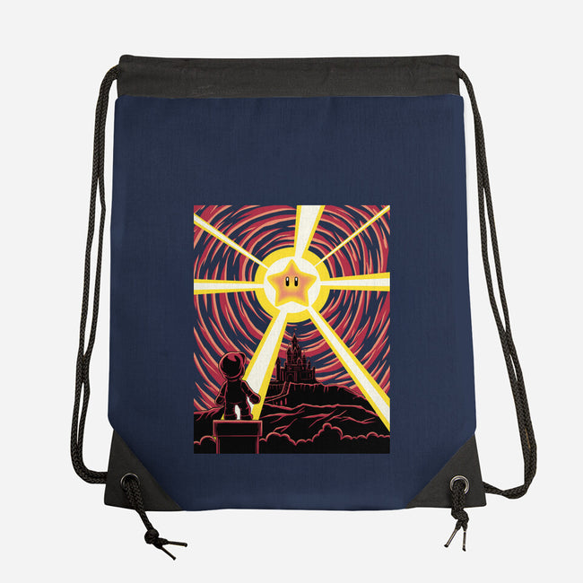 Galaxy Star-None-Drawstring-Bag-rmatix