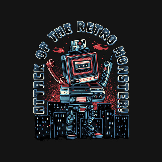 Attack Of The Retro Monster-Womens-Fitted-Tee-momma_gorilla