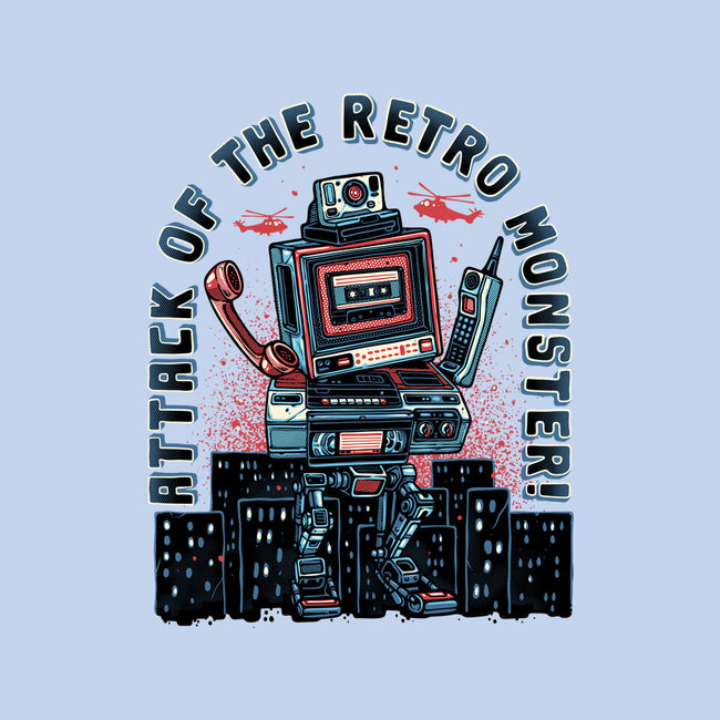 Attack Of The Retro Monster-Womens-Fitted-Tee-momma_gorilla