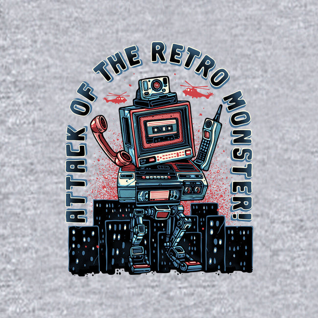 Attack Of The Retro Monster-Womens-Fitted-Tee-momma_gorilla