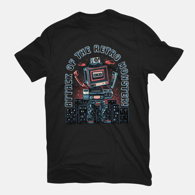 Attack Of The Retro Monster-Youth-Basic-Tee-momma_gorilla