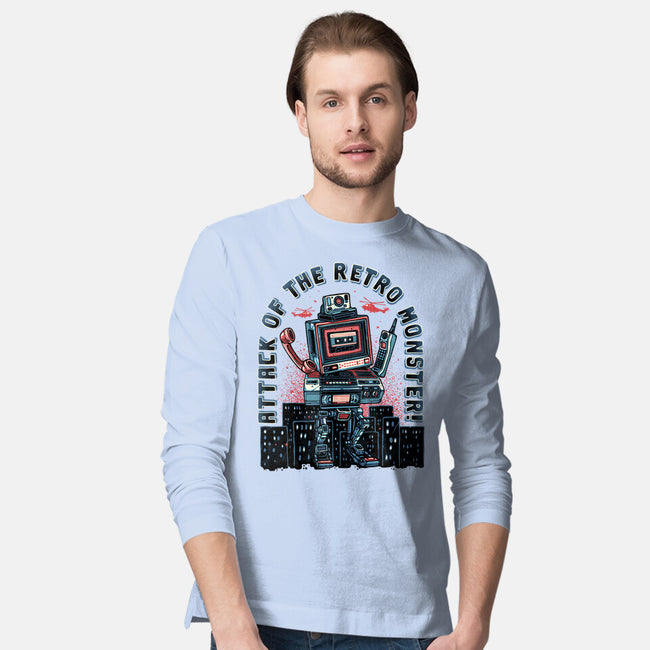 Attack Of The Retro Monster-Mens-Long Sleeved-Tee-momma_gorilla
