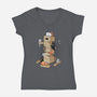 Gaming Kittens-Womens-V-Neck-Tee-Vallina84