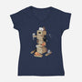 Gaming Kittens-Womens-V-Neck-Tee-Vallina84