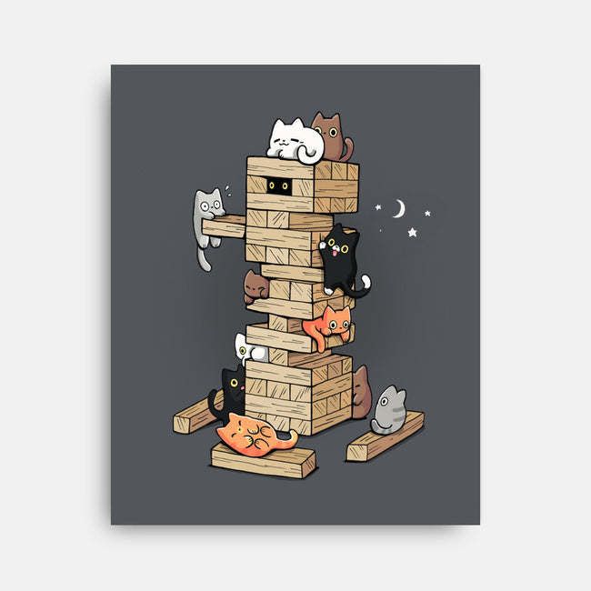 Gaming Kittens-None-Stretched-Canvas-Vallina84