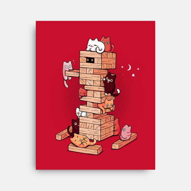 Gaming Kittens-None-Stretched-Canvas-Vallina84