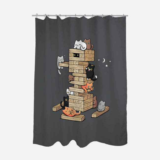Gaming Kittens-None-Polyester-Shower Curtain-Vallina84