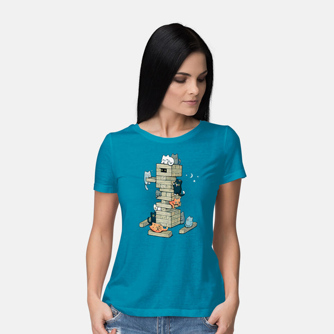 Gaming Kittens-Womens-Basic-Tee-Vallina84