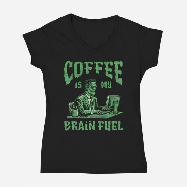 Frankenstein's Fix-Womens-V-Neck-Tee-P1yu5h