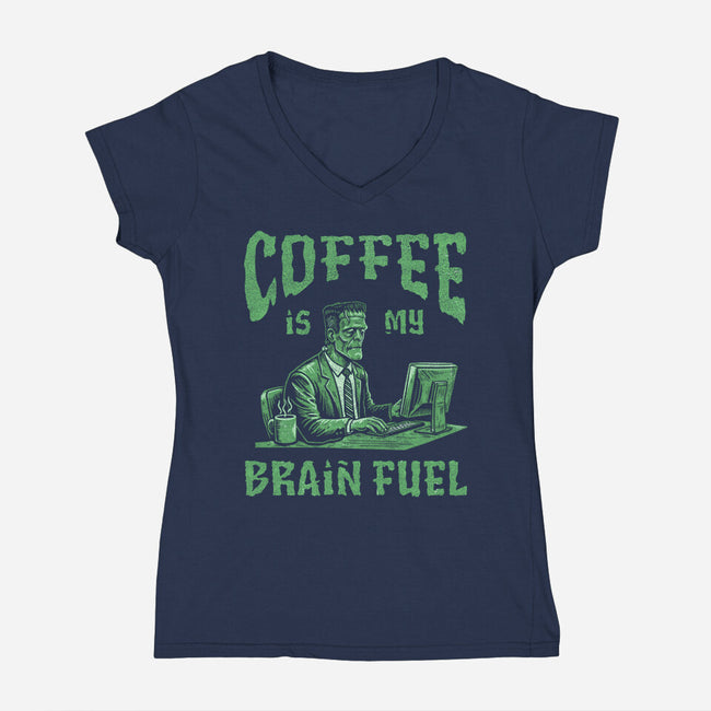 Frankenstein's Fix-Womens-V-Neck-Tee-P1yu5h